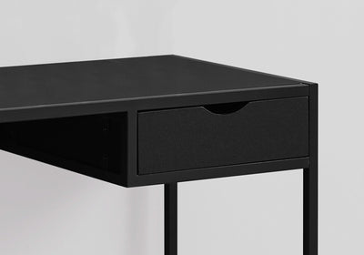 Computer Desk - 42"L / Black / Black Metal - I 7220