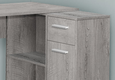 Computer Desk - 46"L / Industrial Grey / Storage Cabinet - I 7346