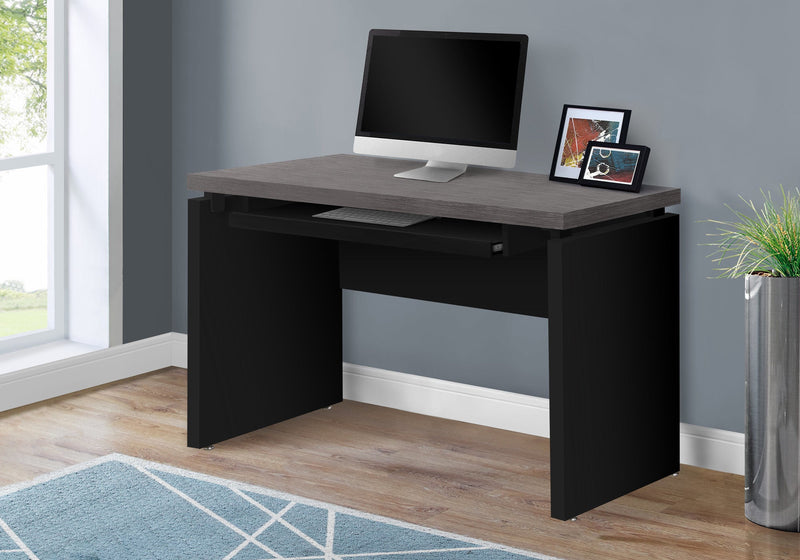 Computer Desk - 48"L / Black / Grey Top - I 7439