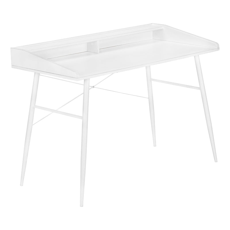 Computer Desk - 48"L / White / White Metal - I 7535