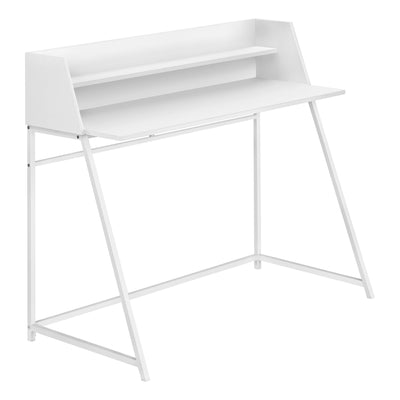 Computer Desk - 48"L / White / White Metal - I 7545
