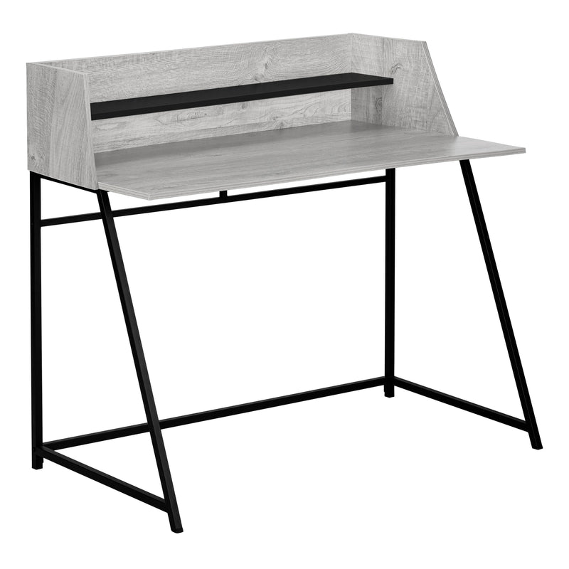 Computer Desk - 48"L / Grey / Black Metal - I 7551