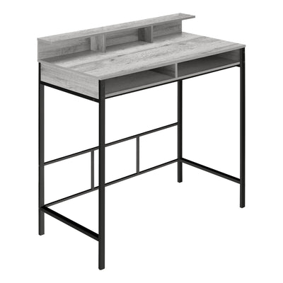 Computer Desk - 48"L / Grey / Black Standing Height - I 7703