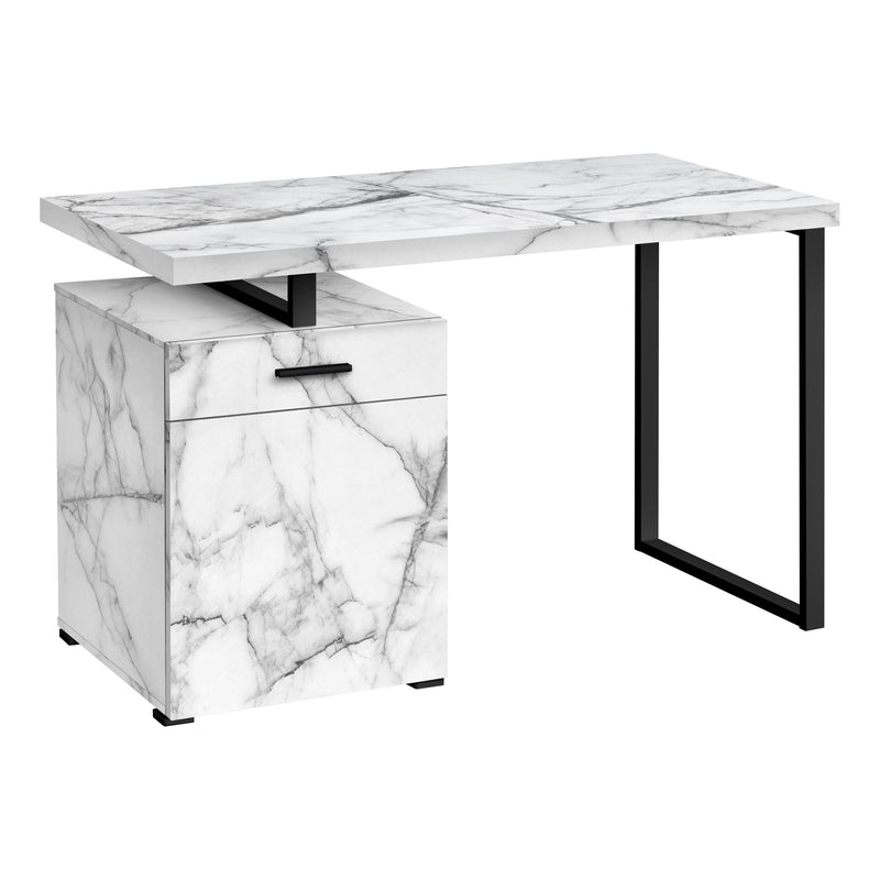 Computer Desk - 48"L / White Marble Left Or Right Facing - I 7762