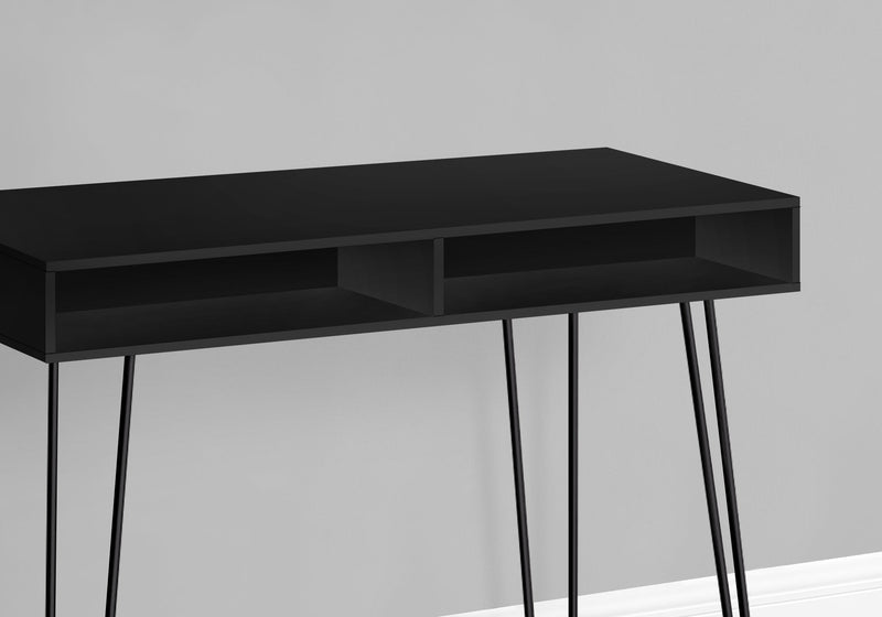 Computer Desk - 40"L / Black / Black Metal - I 7771