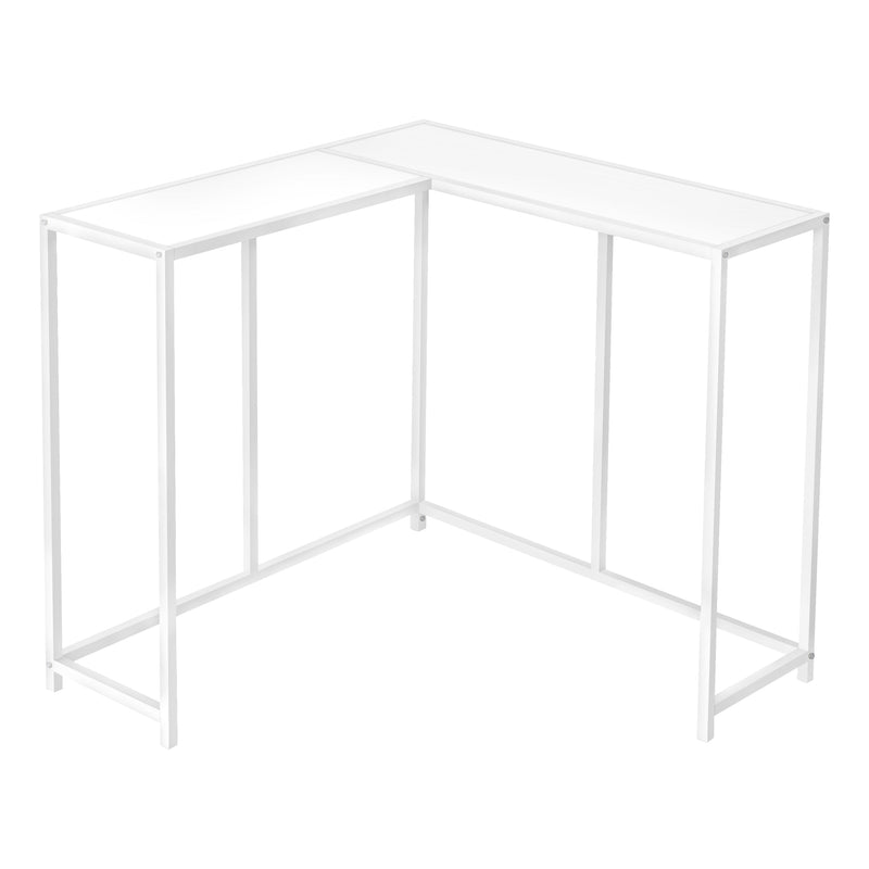 Accent Table - 36"L / White / White Corner Console - I 2160