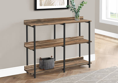 Accent Table - 48"L / Brown Reclaimed / Black Console - I 2216