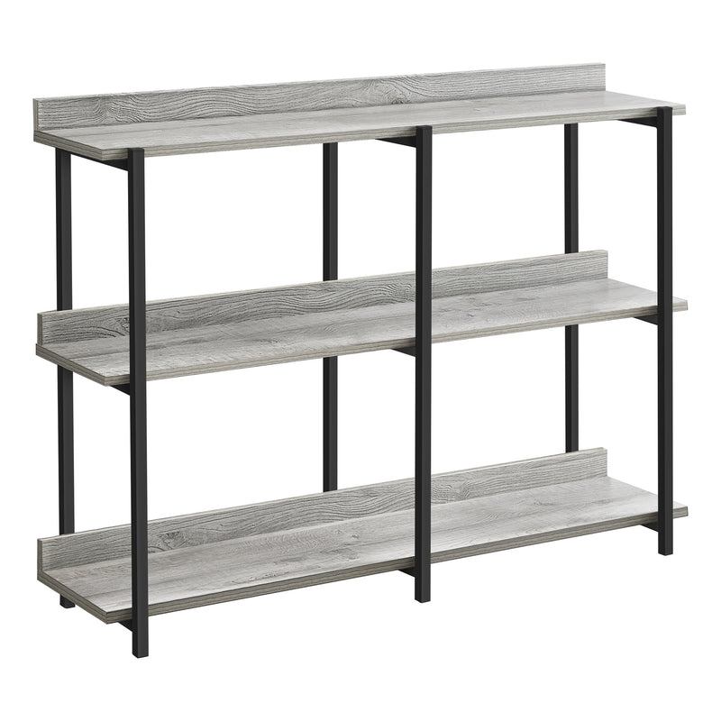Accent Table - 48"L / Grey / Black Metal Hall Console - I 2217