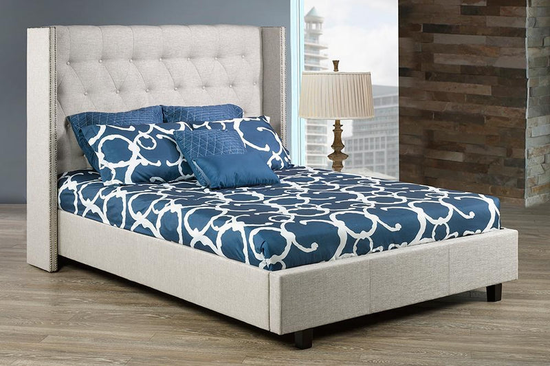 The Perfect Bed With A Modern Wing-back Headboard Design - R-166-D-HB