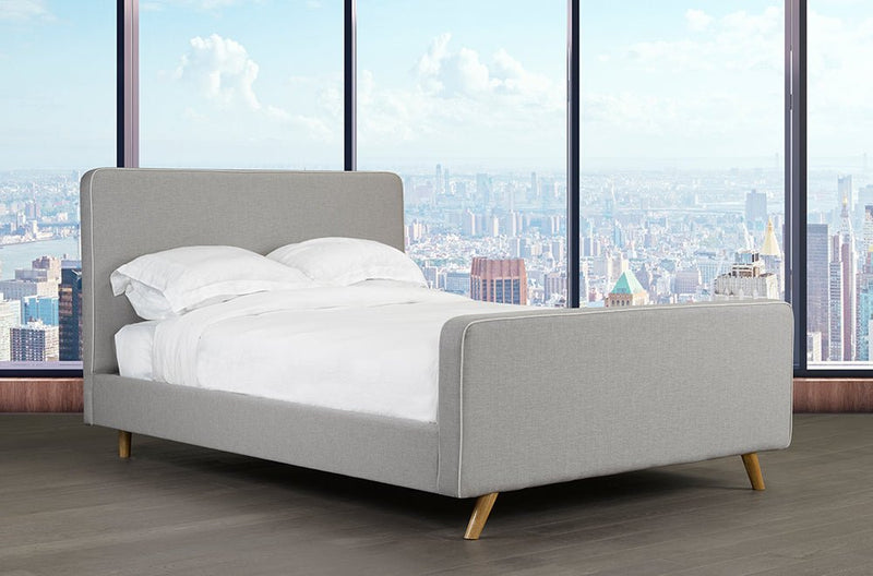 Simple Yet Stylish Canadian Made Bed with Scandinavian Design Influence - R-174-D-HB/B