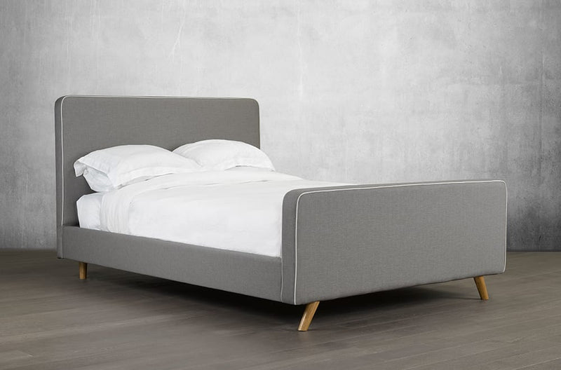Simple Yet Stylish Canadian Made Bed with Scandinavian Design Influence - R-174-D-HB/B