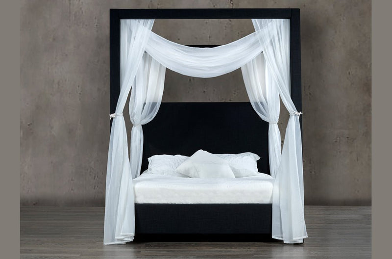 Elegant Canadian-Made Customizable Canopy Bed - R-178-D-HB/B