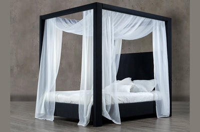 Elegant Canadian-Made Customizable Canopy Bed - R-178-D-HB/B