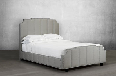 Deep Tufted Bed with hand-applied nail head trim - R-180-D-HB