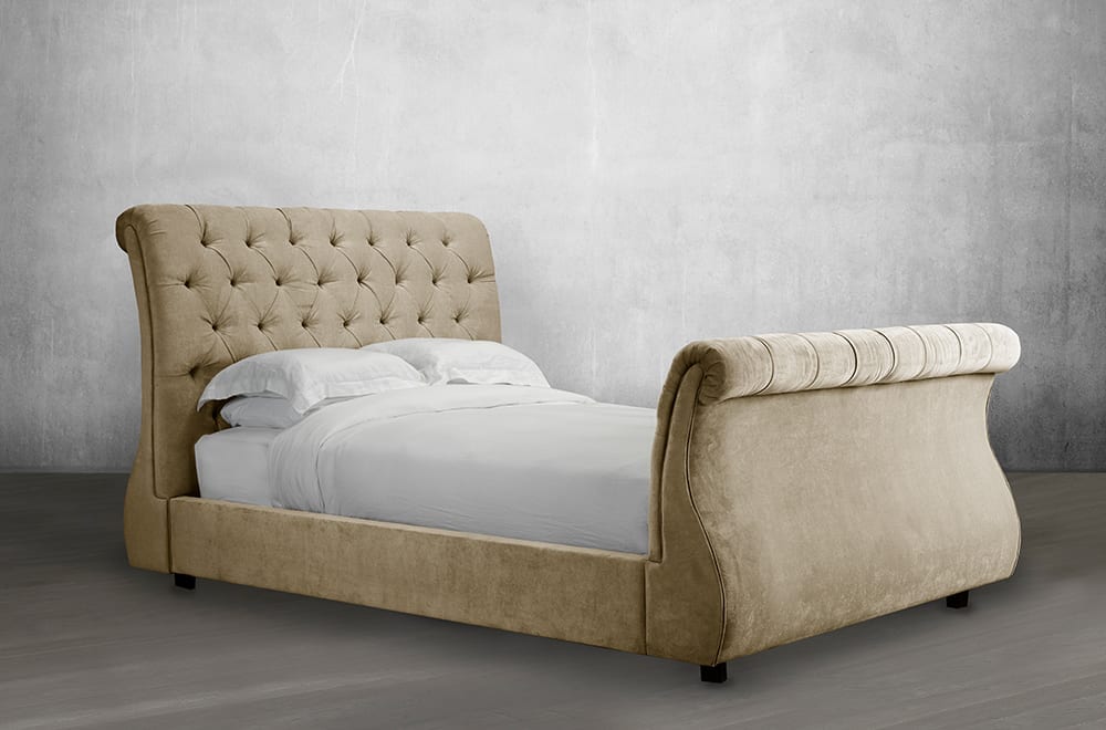Experience Luxury with our High Quality Canadian Made Sleigh Bed Payless Furniture