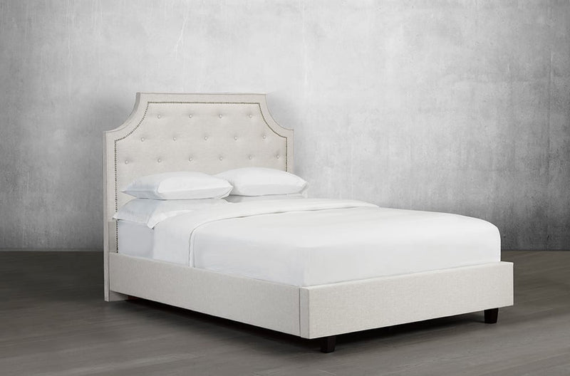 Classy Bed with Simplistic Rounded profile - R-198-D-HB