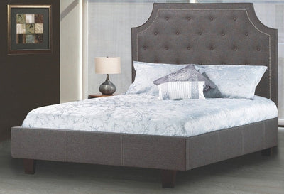 Classy Bed with Simplistic Rounded profile - R-198-D-HB