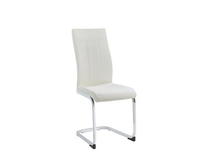 White Bonded Leather Hovering Chair - IF-C-1878