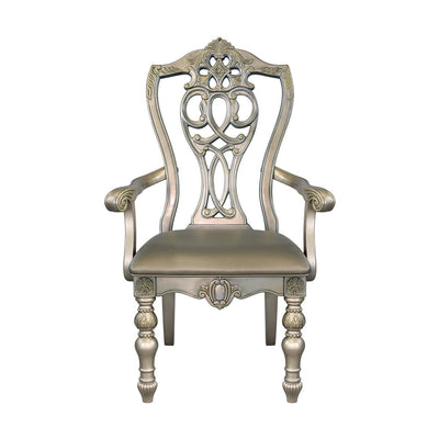 Catalonia Platinum Gold Arm Chair - MA-1824PGA