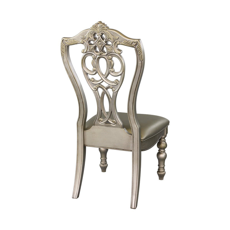 Catalonia Platinum Gold Side Chair - MA-1824PGS