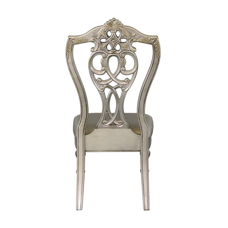 Catalonia Platinum Gold Side Chair - MA-1824PGS
