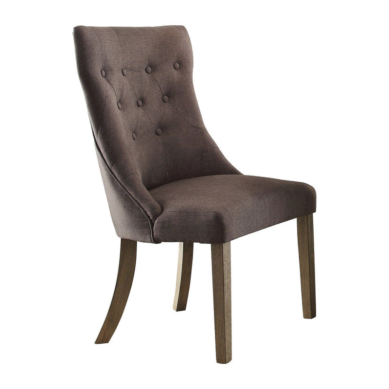 Side Wing Grey Fabric Chair - MA-5428-S2