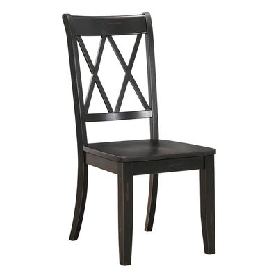 Janina Collection Black Side Chair - MA-5516BKS