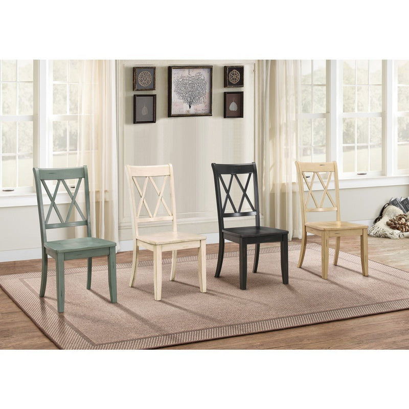 Janina Collection White Side Chair - MA-5516WTS