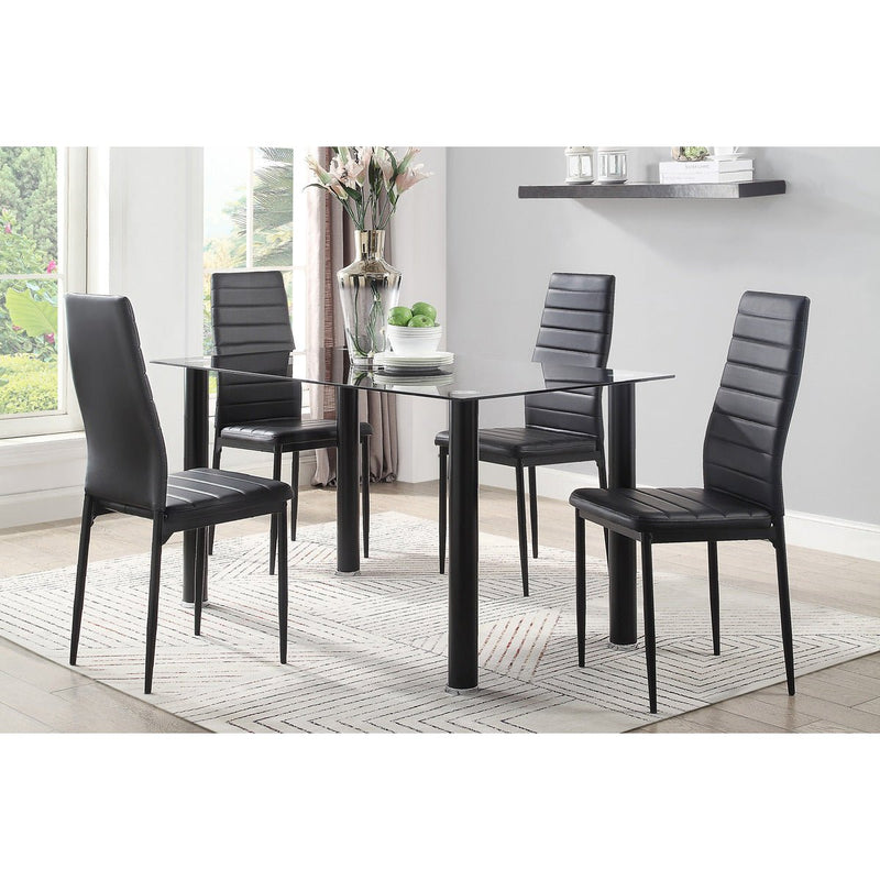 Florian Collection Black Dining Chair - MA-5538BKS