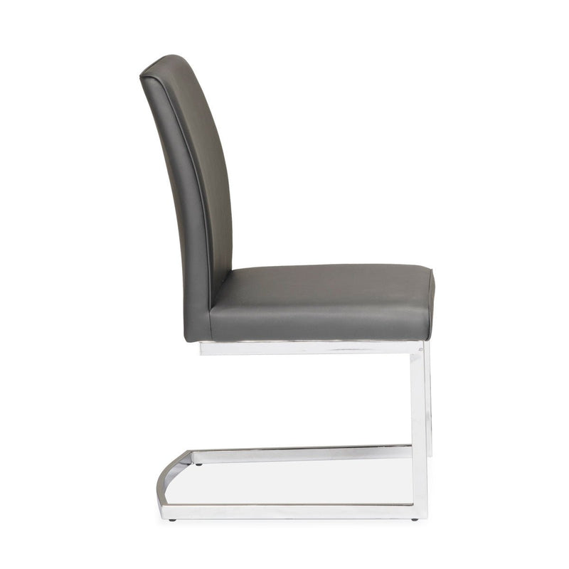 Shirelle chair in Grey Leatherette - MA-6826S-GY