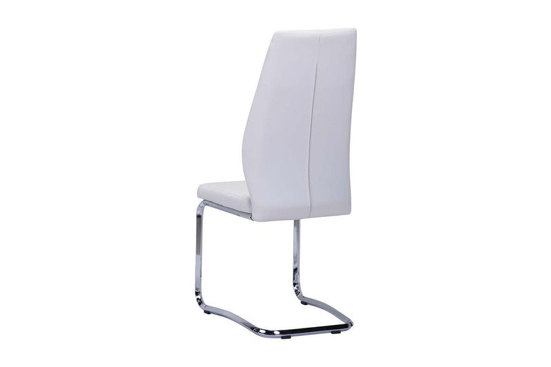 Jason Side Chair in White Leatherette - MA-738S1-WT