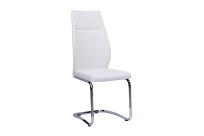 Jason Side Chair in White Leatherette - MA-738S1-WT