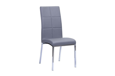 Peyton Side Chair in Grey Leatherette