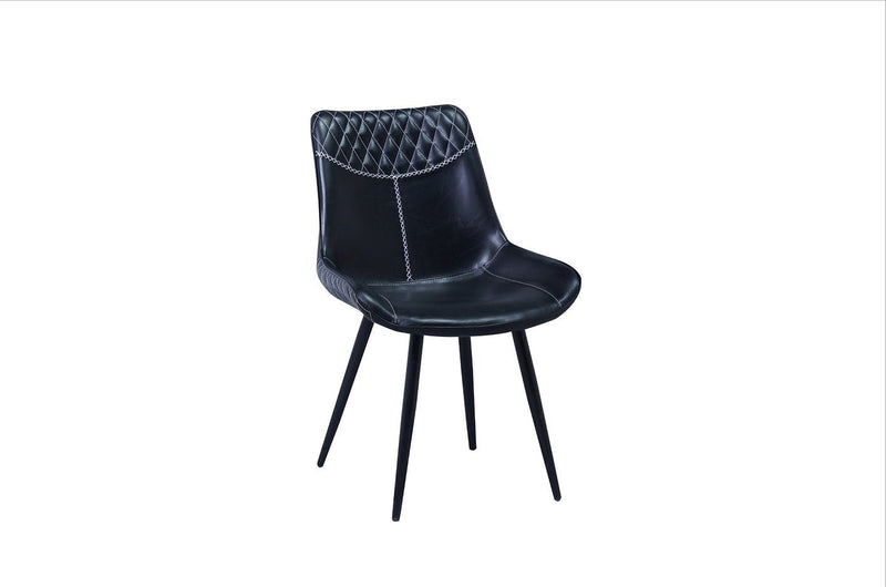 Black PU Seat With Black Legs - IF-C-1826