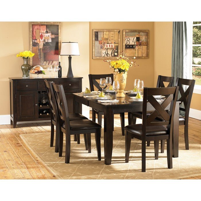 Crown Point Collection 7 Piece Dining Set - MA-1372-78-7Pcs