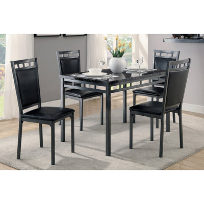 Olney Collection Faux Marble Dining Set