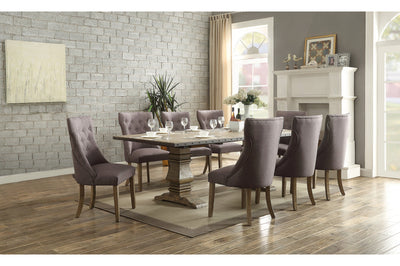 Anna Claire II Collection 7 Piece Weathered Industrial Dining Set - MA-5428N-96DR7