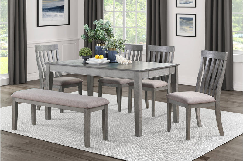 Armhurst Collection 6 Piece Dining Set - MA-5706GY-60DR6