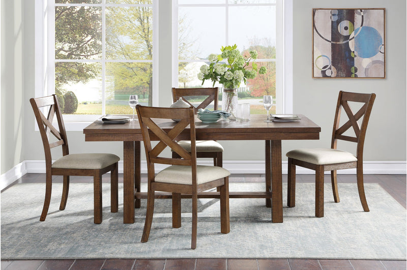 Bonner Collection Solid Pine 5 Piece Dining Set - MA-5808-68DR5