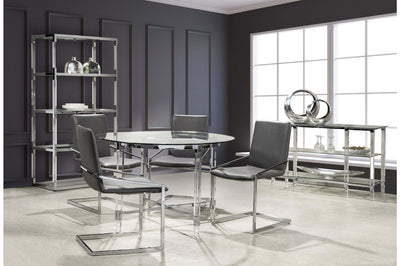 Round Dining Set with Jasmine Grey Side Chair - MA-3656-45DR5 + MA-3656S-GY