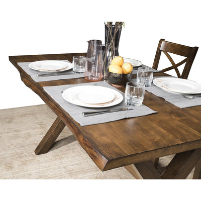 Pandora Dining Table Solid Wood Live Edge