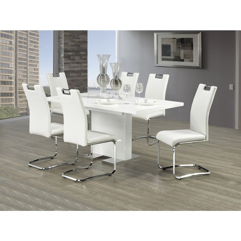 Standa Collection White Laquer Dining Table - MA-5433DT