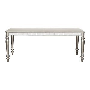 Orsina Collection Dining Table with Mirrored Apron