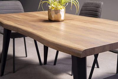 Contemporary Dining Table with Laminated Live Edge - MA-6829-63DT