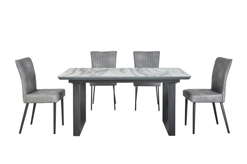 Barcelona 7 Piece Dining Set with Self-Storing Extension Leaf - MA-6841-78DR&