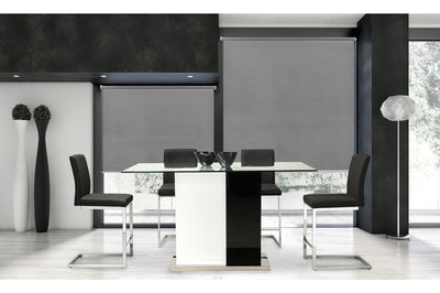 Libra Counter-Height 7 Piece Dining Set with Black Chairs - MA-6848-36DR7 + 6826S-24BK