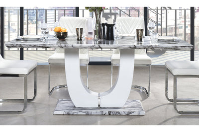 Felix 7 Piece Dining Set with Grey Zane Chairs - MA-7409-74DR7 + 738S4-GY