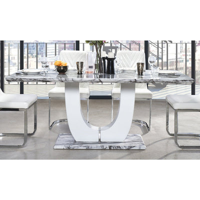 Felix Dining Table - Faux Marble Top - MA-7409-74DT