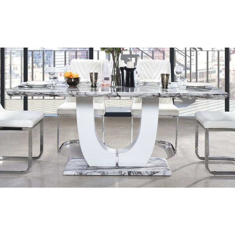 Felix Dining Table - Faux Marble Top - MA-7409-74DT