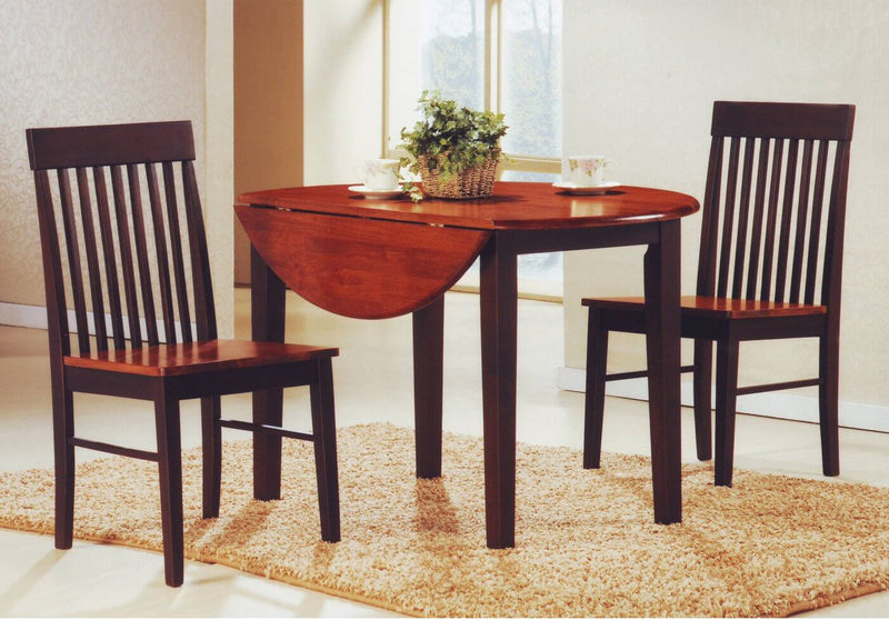 3 Piece Solid Wood Dinette set with Drop Leaf Table - IF-1012